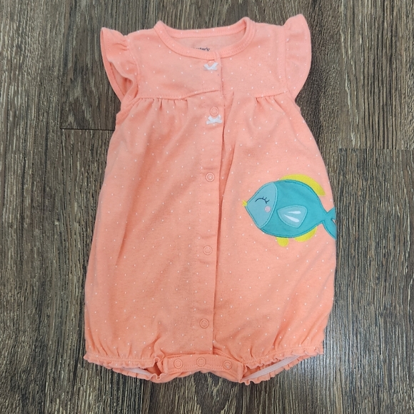 Carters 9 months Baby Girl Bubble Romper - Picture 1 of 4